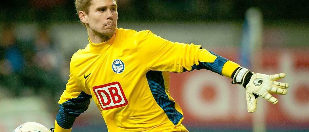 Wird in Leverkusen nicht im Hertha-Tor stehen: Stammkeeper Thomas Kraft.
