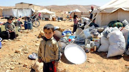 Oft fehlt es am Nötigsten: Syrische Kinder in einem libanesischen Flüchtlingslager.