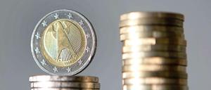 Haufenweise Geld: Alles zusammengerechnet ist der deutsche Staatshaushalt im Plus.