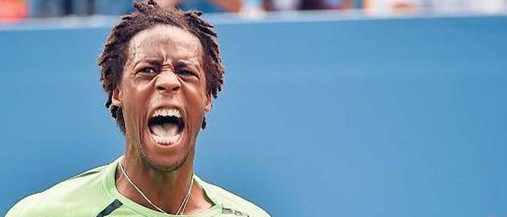 Vor der Eruption. Gael Monfils spielt Tennis, wie er sich fühlt.