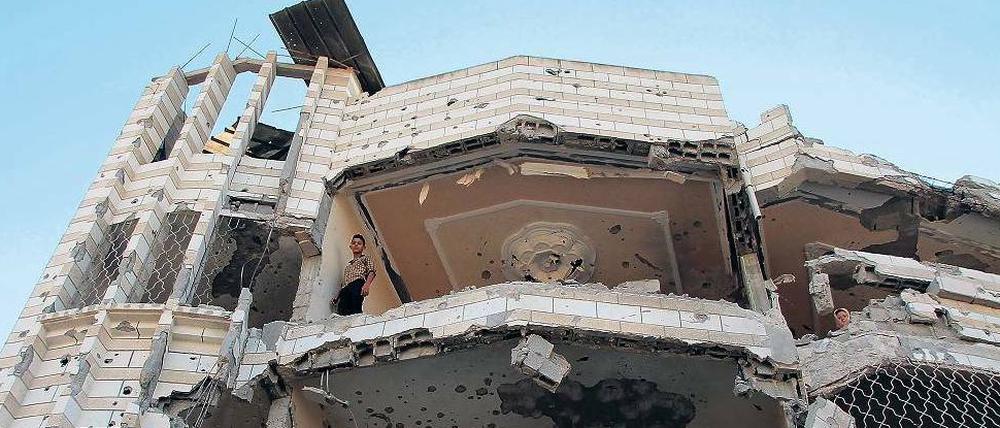 Spuren der Zerstörung. 17 000 Wohnungen in Gaza wurden bei den Kämpfen unbewohnbar gemacht. Der Wiederaufbau wird Hunderte von Millionen Euro kosten.