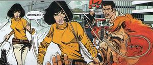 Die Peitsche als Panel: Eine Bildfolge aus "Bruno Brazil".