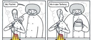 Hinterm Ableben geht's weiter: Eine Seite aus "Hotel Hades".