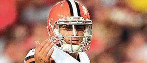 Geld oder Leader? Johnny Manziels Zukunft in der NFL ist ungewiss. Foto: Imago