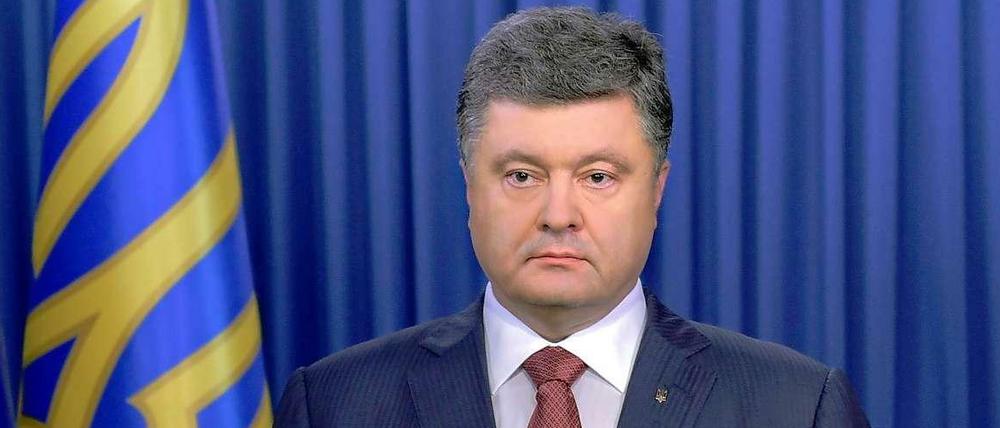 Der ukrainische Präsident Petro Poroschenko