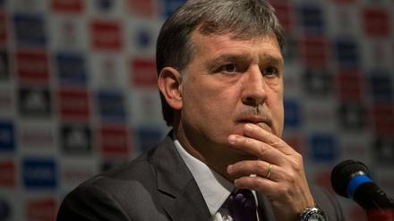 Neuer Nationaltrainer: Gerardo Martino bei seiner Präsentation als neuer argentinischer Auswahlcoach.