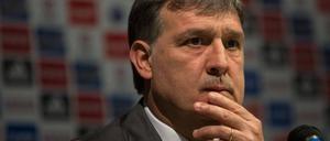 Neuer Nationaltrainer: Gerardo Martino bei seiner Präsentation als neuer argentinischer Auswahlcoach.