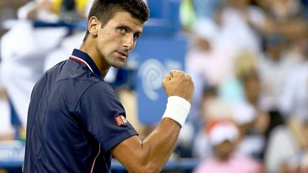 Mit voller Wucht. Djokovic siegte verdient.
