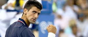 Mit voller Wucht. Djokovic siegte verdient.