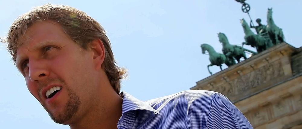 Kommt er 2015 wieder nach Berlin? Dirk Nowitzki könnte anlässlich der EM ein Comeback in der Nationalmannschaft geben.