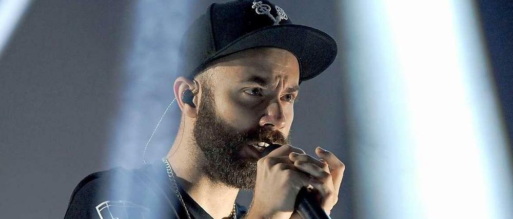 Yoann Lemoine alias Woodkid bei seinem Berliner Auftritt.