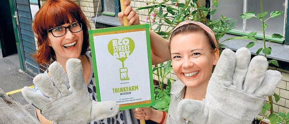 Müll ist nicht gleich Müll, wissen Carolin Oelsner (links) und Annekathrin Otto von der Thinkfarm.