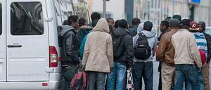 Flüchtlinge in Berlin.