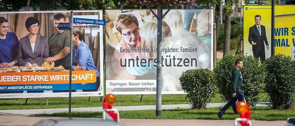 Viel möglich. Thüringen könnte eine Neuauflage von Schwarz-Rot bekommen. Oder den ersten Ministerpräsidenten der Linkspartei.