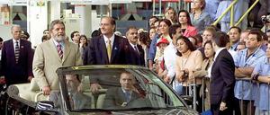 Ex-Präsident Lula gratulierte VW 2003 zum Jubiläum.