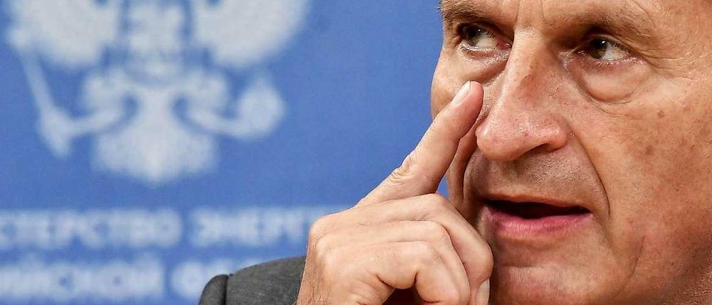 Stühlerücken in Brüssel. Der bisherige EU-Energiekommissar Günther Oettinger.