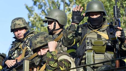 Ukrainische Soldaten in der Ostukraine. Militärisch, das zeichnet sich ab, können sie den Krieg mit Russland kaum gewinnen.