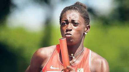 Bei der Junioren-WM holte Lisa Kwayie mit der deutschen 4 x 100 Meter Staffel Bronze.