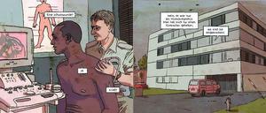 »Doppelpass«: Eine der Illustrationen zum Fortsetzungsroman von Charles Lewinsky.