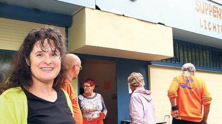 Alex Benkel, die ehrenamtliche Vorsitzende des Fördervereins der Suppenküche Lichtenrade.
