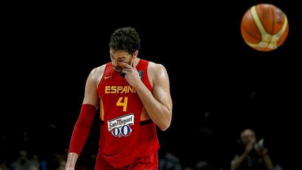 Augen abwischen und weiter? Vielleicht war es das letzte Spiel im Nationaldress für Pau Gasol.