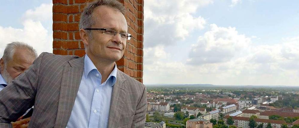 CDU-Spitzenkandidat in Brandenburg, Michael Schierack, will keine Maut für kleine Straßen.