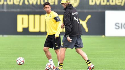 Kurz vor dem Comeback. Trainer Klopp braucht Shinji Kagawa.