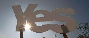 Yes. Ein Ja zu einem unabhängigen Schottland zöge ein Nein der großen Banken nach sich.
