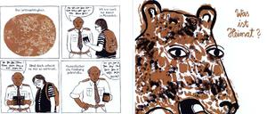 Was ist Heimat? Eine Doppelseite aus Birgit Weyhes im Entstehen befindlicher Arbeit.