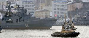 Im Hafen von Murmansk.