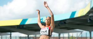 Malaika Mihambo bei den Team-Europameisterschaft 2014 in Braunschweig