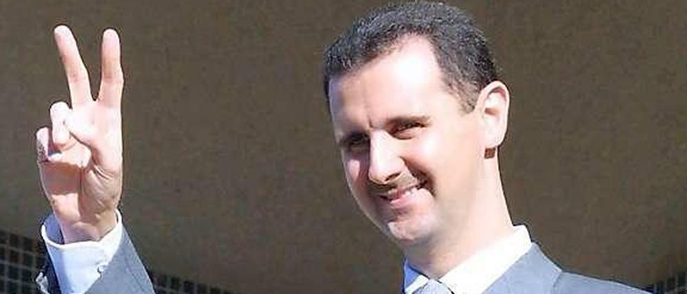 Ist er der große Gewinner? Syriens Präsident Baschar al Assad.