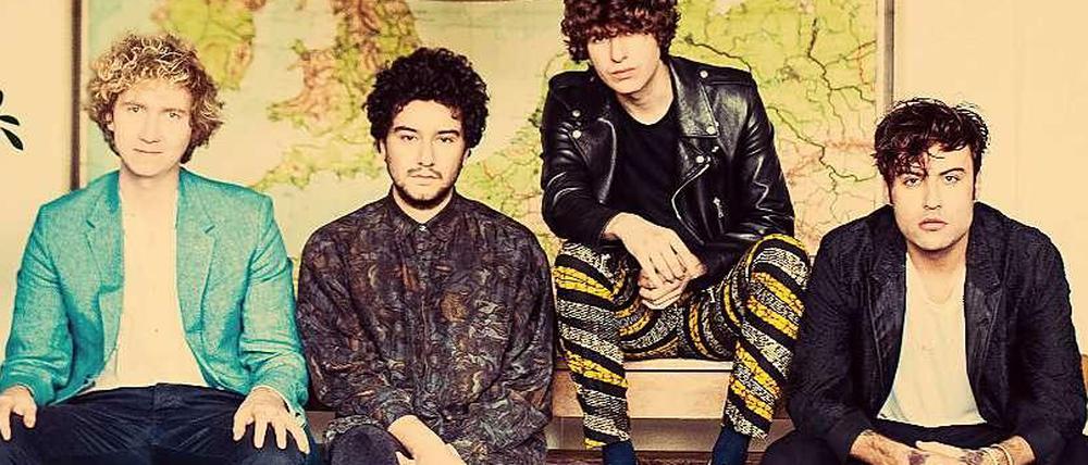 Hugh Harris, Alexis Nunez Luke Pritchard und Peter Denton sind "The Kooks"