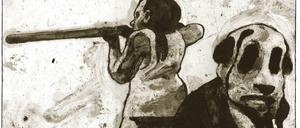 Von der Jagd auf Bruno inspiriert: Ein Bild aus »Die Geschichte des Bären«, das dieser Tage bei Avant erscheint.