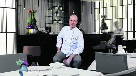 Schnelle Soße. Seit Januar 2013 ist Roel Lintermans Chefkoch im Restaurant „Les Solistes by Pierre Gagnaire“ im Waldorf Astoria an der Hardenbergstraße.