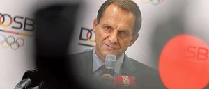 DOSB-Präsident Alfons Hörmann am Donnerstag auf der Pressekonferenz.