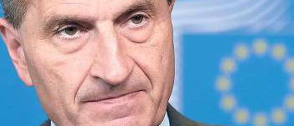 Demnächst fürs Digitale zuständig: Der bisherige Energiekommissar Oettinger.