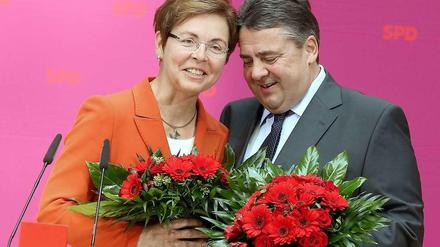 Heike Taubert und Sigmar Gabriel