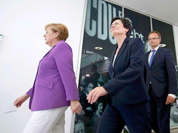 Angela Merkel, Christine Lieberknecht, Michael Schierack