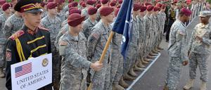 Bei der Eröffnungszeremonie: Manöverteilnehmer der US-Armee.