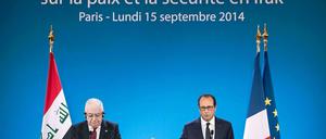 Frankreichs Präsident François Hollande betonte, es gebe keine Zeit zu verlieren. Iraks Präsident Fuad Massum machte sich für baldige Lufteinsätze stark.