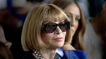 Brille mit Frau: Anne Wintour, wie man sie kennt.