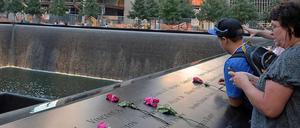 Ort der Trauer. 13 Jahre sind die Anschläge auf die Twin Towers her.