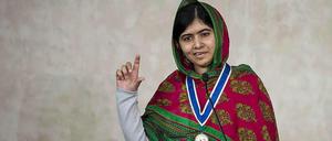 Die 17-jährige Malala Yousafzai bei ihrer Rede zum "Four Freedoms Award", den sie im April in den Niederlanden verliehen bekam.