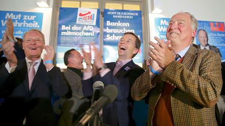 Die drei Herren von der AfD: Hans-Olaf Henkel, Bernd Lucke und Alexander Gauland