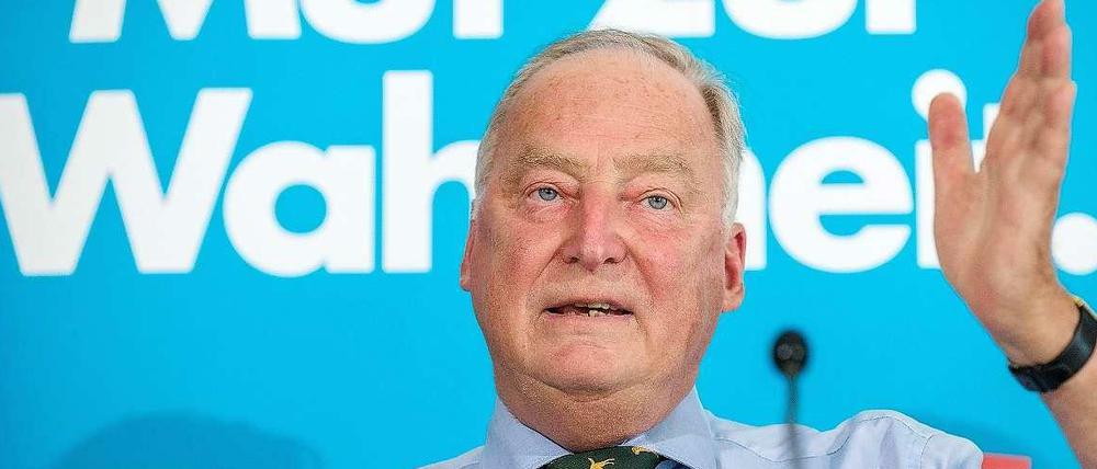 Brandenburgs AfD-Landesvorsitzender Alexander Gauland. 