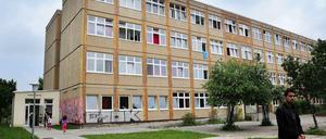 Das Flüchtlingsheim in Hellersdorf.
