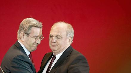 Karl Hopfner (l.) und Uli Hoeneß.