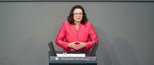 Will die Hartz-IV-Sanktionen entschärfen: Bundesarbeitsministerin Andrea Nahles (SPD).
