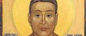 Japans Schindler. Chiune Sugihara, der zur Orthodoxie konvertierte Judenretter: als Ikonen-Heiliger, gemalt von Pavlo Sergeyevitch. 
